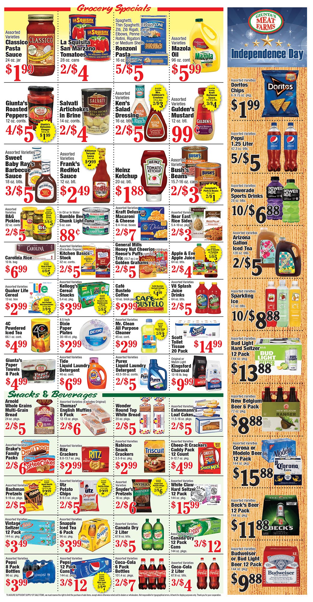 Weekly Specials Giunta s Meat Farms