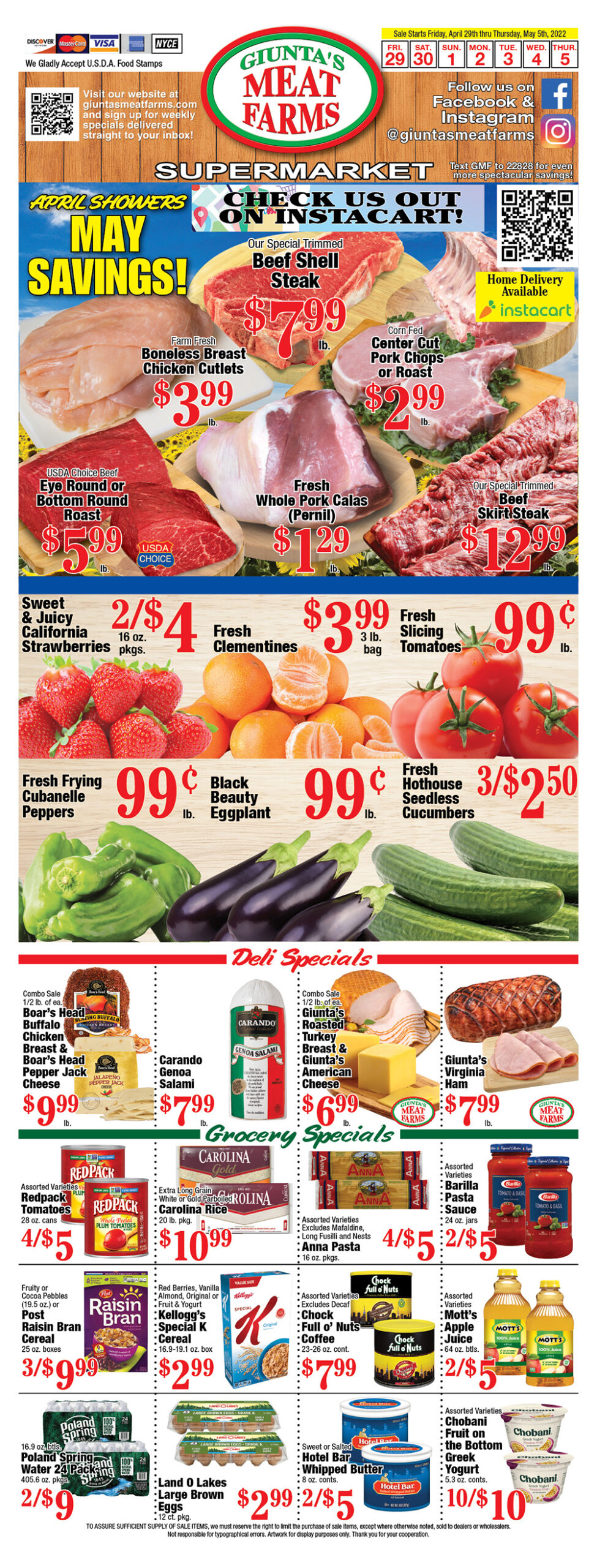 Weekly Specials Giunta s Meat Farms