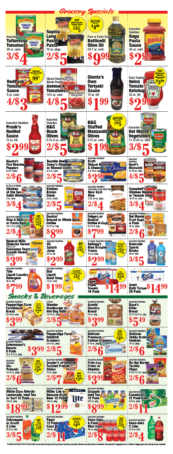 Weekly Specials – Giunta's Meat Farms