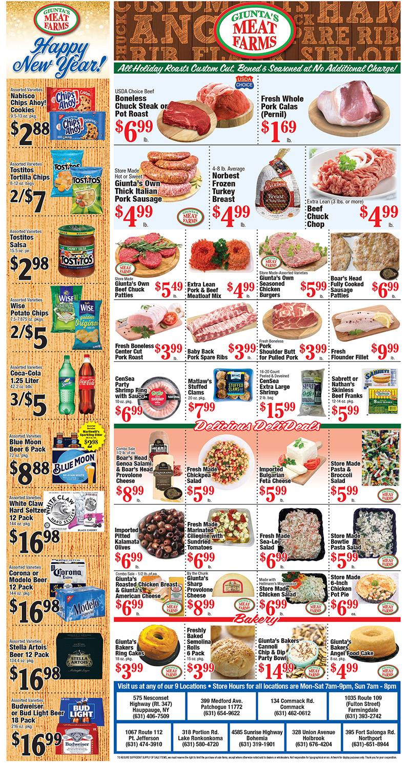 Weekly Specials – Giunta's Meat Farms