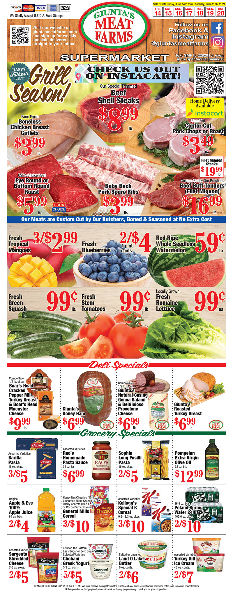 Weekly Specials – Giuntas Meat Farms